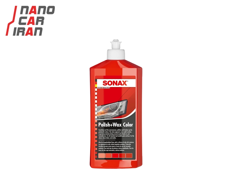 پولیش و واکس قرمز 500 میلی لیتر سوناکس Sonax Polish & Wax Color Red 500ml